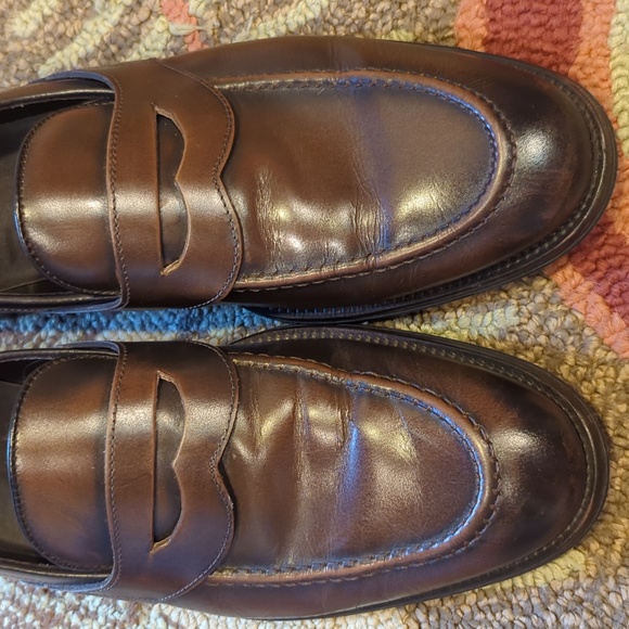 Spanish Brand Mossimo Dutti Men's Leather Loafers - Picture 4 of 10